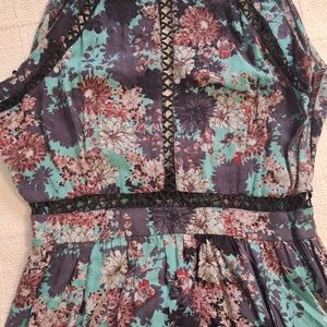 Angie Teal and Pink Floral Dress